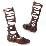 Garage Shoes - Celtic - Womens Flat Sandal - Brown Size 4 UK