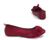 Garage Shoes - Pixel - Womens Flat Shoe - Red Size 4 UK
