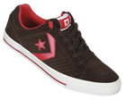 Converse Gates Ox Brown/Red Suede Trainers