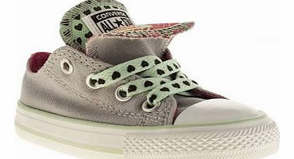 Converse kids converse grey all star double tongue