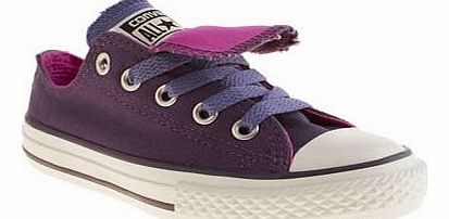 kids converse purple all star double tongue