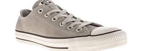 Converse Light Grey Suede Trainers