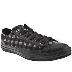 Converse Male All Star Buffalo Plaid Fabric Upper in Black and Grey