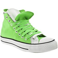 Male All Star Double Upper Hi Fabric Upper in Green