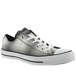 Converse Male All Star Plaid Oxford Fabric Upper in White and Black