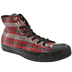 Converse Male All Star Speciality Vintage Fabric Upper in Black and Red
