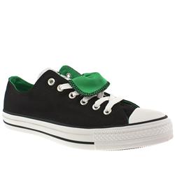 Converse Male As Lo Double Tongue Too Fabric Upper in Black and Green
