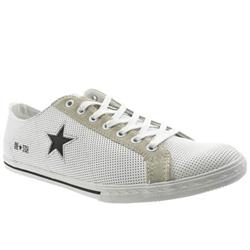 Converse Male Cons One Star Low Pro Leather Upper in White and Black