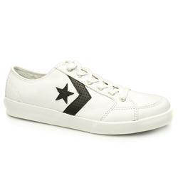 Converse Male Set Point 70S Leather Upper in White and Black