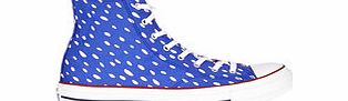 Converse Mens blue and white patterned hi-tops