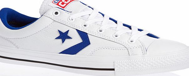 Mens Converse Star Player Shoes - White/ Blue