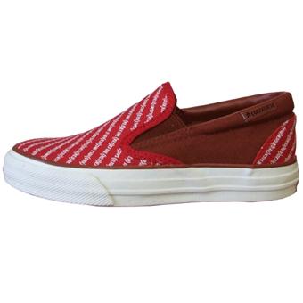 Red canvas upper with detail Elasticated slip on Rubber sole Converse logo on heel LIMITED EDITION -