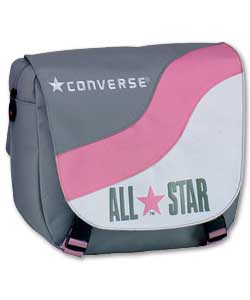 Messenger Bag - Grey/Pink