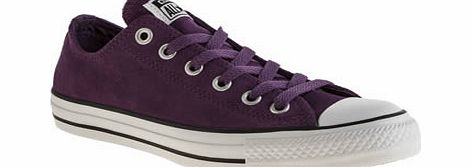 Converse Purple All Star Oxford Suede Trainers