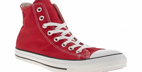 Red All Star Hi Trainers