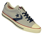 Converse Star Player Grey/Cream Suede Trainers