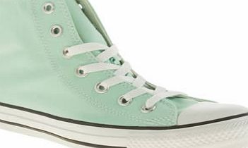 Turquoise All Star Canvas Hi Trainers