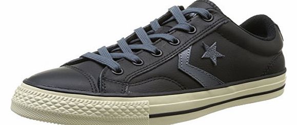 Converse Unisex-Adult Star Player Tonal Leather Trainers, Black, 10 UK