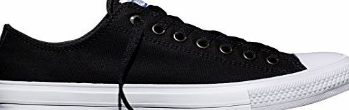 Converse Unisex Adults Chuck Taylor All Star Ii C150149 Low-Top Sneakers, Black (Black/White/Navy), 9.5 UK