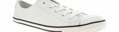 Converse White All Star Dainty Leather Trainers