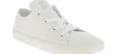 Converse white all star lo unisex toddler