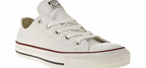 Converse White All Star Ox Leather Trainers