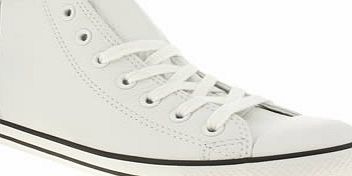 Converse White Dainty Mid Leather Trainers