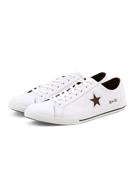 Converse White One Star Low Pro Ox Leather Trainer