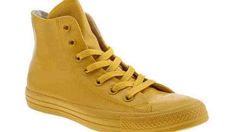 Converse Yellow All Star Hero Rubber Hi Trainers