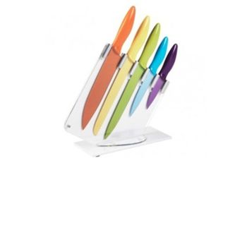 5 Piece Multi-coloured Knife Set - Return