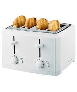 White Wide Toaster