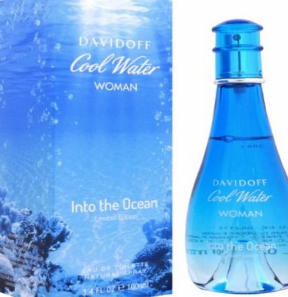 Cool Water Woman Cool Water Into The Ocean FOR WOMEN by Davidoff - 100 ml EDT Spray
