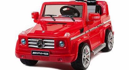 CoolKidsToyz Kids 12V Electric Ride on Mercedes G55 AMG SUV Ride on Car in Red