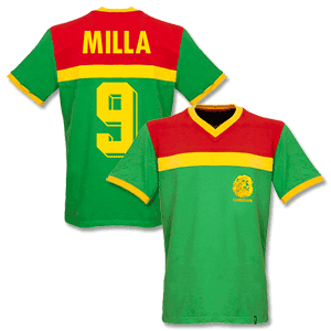 Copa 1989 Cameroon Retro Shirt   Milla 9