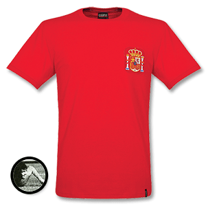 Copa Classic 1970and#39;s Spain Home Retro Shirt