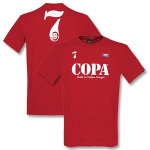 Copa Hasta La Victoria Siempre Basic Tee - Red