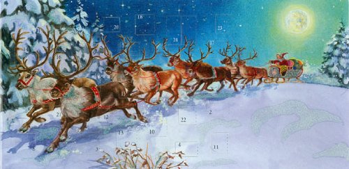 Mini Advent Calendar - Santa Is Coming - Run Reinder Run