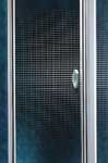 Coram Optima Pivot Door 760mm / Silver Frame / Striped Glass