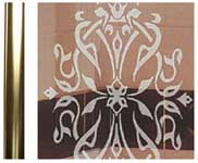 Coram Premier Side Panels 900mm / Light Gold Frame / Traditional Glass