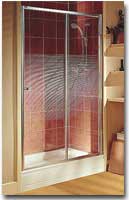 Coram Sliding Door 1000mm Plain Glass