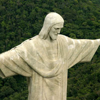 Corcovado with Christ Redeemer Statue Corcovado With Christ The Redeemer Statue