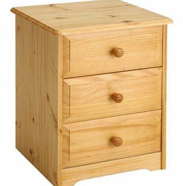 Core Products 3 Drawer Bedside Cabinet