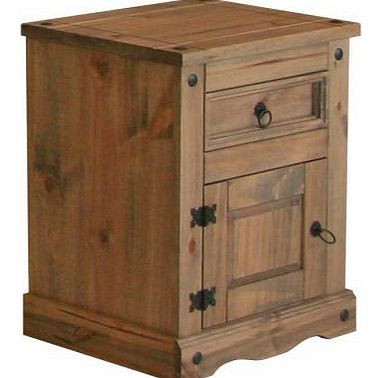 Core Products Corona 1 Door 1 Drawer Bedside Cabinet