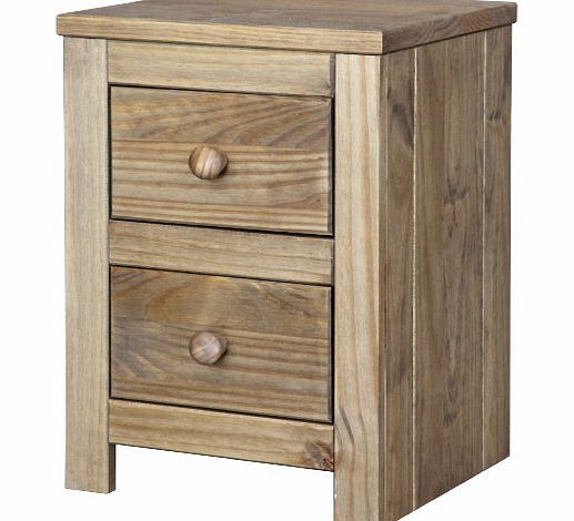 Core Products Hacienda 2 Drawer Bedside Table