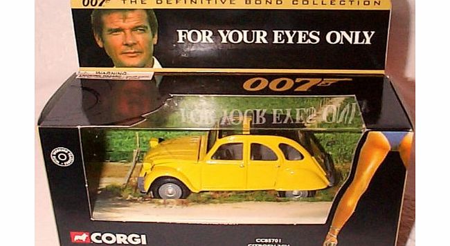Corgi  james bond 007 the definitive bond collection for your eyes only citroen 2CY car 1.36 scale diecast model