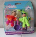 Lil Handfuls Angela and Nichols Small Dolls ( about 2.5` inches tall) by Corgi