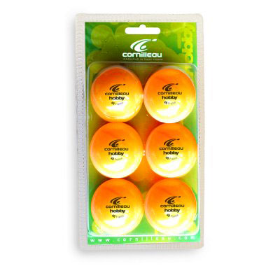 Cornilleau Hobby Table Tennis Balls (Pack of 6) (340800 - Hobby Balls x 6 - White)