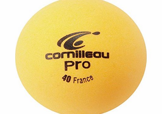 Cornilleau Pro Table Tennis Balls - Box of 72, Color- Orange