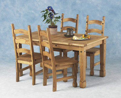DINING SET - TABLE & 4 CHAIRS