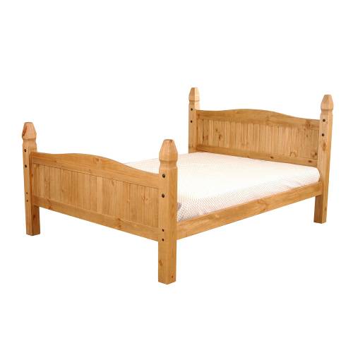 Corona Mexican Pine Furniture Corona Pine Bed Double 4`